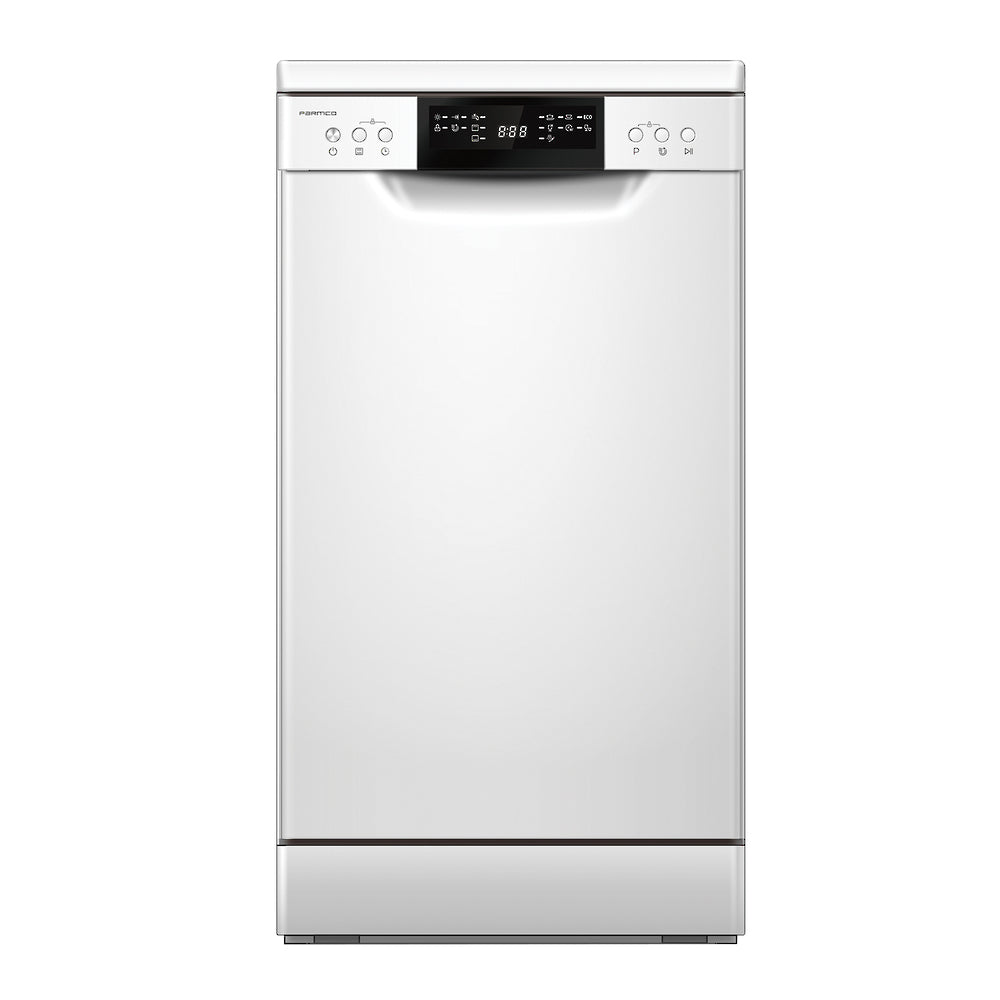 Parmco 450mm Thin Dishwasher, White, Premium